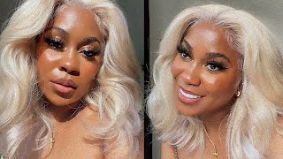 Applying Blonde Wig On Brown Skin ‍♀️| Lace Tint + Babyhair Ft Sunber Hair