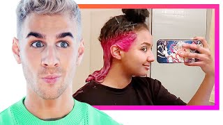 These Girls Bleached And Dyed The Under-Layer Of Their Hair!