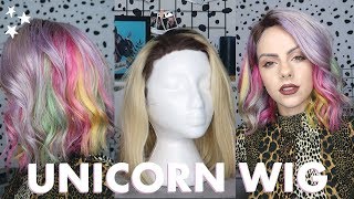 Diy Unicorn Rainbow Hair Dye! With A Wig?!