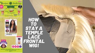How To Make A Temple Lace Frontal Wig | Janet Collection Hair | 613 Wig | Ericatv