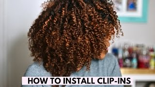 How To: Color & Install Curly Clip-Ins To Natural Hair | Heritage 1933