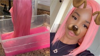 How To Watercolor A Pink Bob In 5 Minutes | Pink Wig Hair Tutorial | Dolago.Com