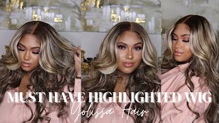 Must Have Highlighted Wig *Body Curls & Layers* | Yolissa Hair