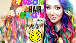 How To- Wash Rainbow Hair?!! Without Bleeding!