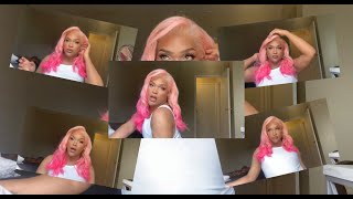 Updated How To Color/ Install This Ombré Pink Wig || Aligracehair