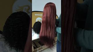 Rosehair Wig Headband Wig Human Virgin Hair Burgundy Color Straight Hair Wig. Wanna The Same?