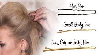 How To Use Bobby Pins And Hair Pins Correctly