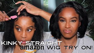 I Bought A $65 Amazon Kinky Straight Wig, Girl + Grwm | Trying Amazon Wigs | Alwaysameera