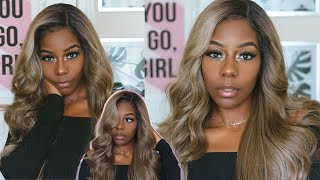 Omg Outre'S Kimani Synthetic Wig | Blonde On Brown Skin