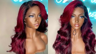 How To Color Your Wig Red Ombré Wig Ft. Enchantresse Collections