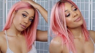 Pink Hair Dont Care! How To: Dye A Blonde Lace Wig Ft. Addcolo