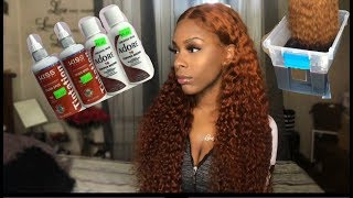 How I Got My Ombré Copper Hair Color Ft Nadula Brazilian Curly Hair 26 Inches Hunty Part 1