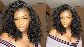 No Heat Curly Quick Weave 4C Hair | Outre Bahamas Half Wig | Laurensimonee