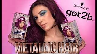 Metallic Hair Tutorial | Coloring My Hair Amethyst | Got2B Metallic Hair Color | Victoria Lyn