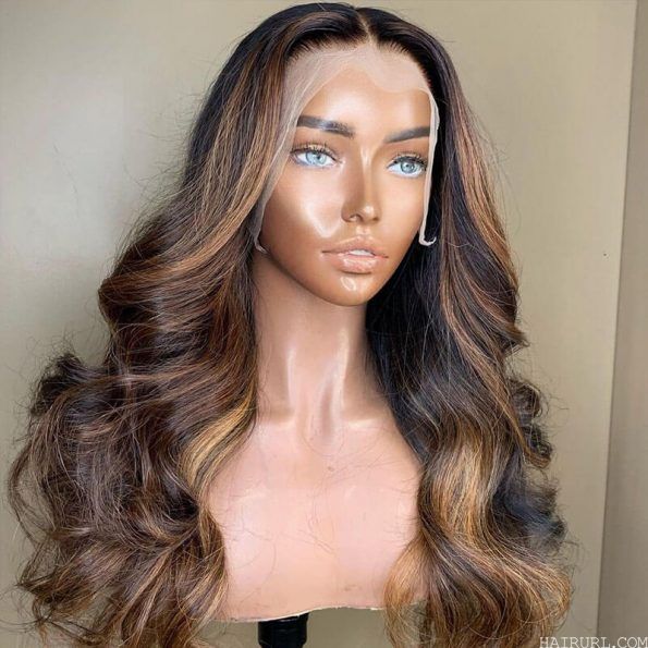 highlight lace wig