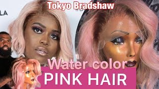 Easy Water Color Method | Pink Hair Smokey Root Tutorial | Full Detail Nothing Left Out