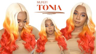 Bobbi Boss Synthetic Hair Hd Lace Front Wig - Mlf631 Tonia --/Wigtypes.Com