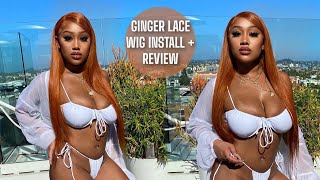 The Best Ginger Wig   Glueless Install + Review | Worldnewhair