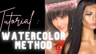 Watercolor Method For Jet Black Hair: Revlon Colorsilk