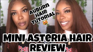 Fast And Easy Auburn Hair Tutorial For Black Girls  | + Asteria Hair Mini Review | Hd Lace ??