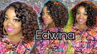 New*! Outre Edwina| Hd Lace Front Wig| Color Drst Dragon Fruit
