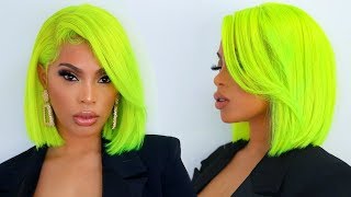 How To Make A Wig  : Lime Green | Bob Wig