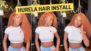 Curly Ginger Wig Install Ft Hurela Hair￼￼