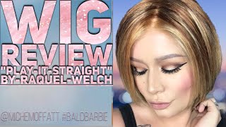 Wig Review Raquel Welch Play It Straight (Glazed Strawberry) | Alopecia | Wig Wednesday