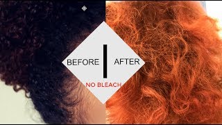 Dying My Natural Hair Orange Without Bleach