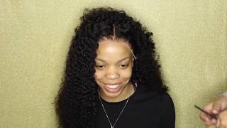 Watch Me Install A Kinky Curly Wig On A Friend | Ft Isee Hair