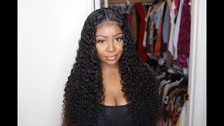 New Fashion Style Of Deep Wave Closure Wig Install   | Aliexpress Isee Hair