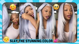 Pre-Colored Lace Frontal Wig Install|❤️#Viral Color Lace Wig For Blackgirls✨ Ft#Recool Hair