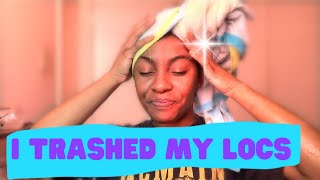 I Trashed My Locs|Coloring Roots|Hair Fail