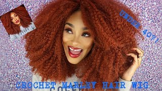 How To Make A Fiery Red/Orange Crochet Marley Hair Wig For Under $40