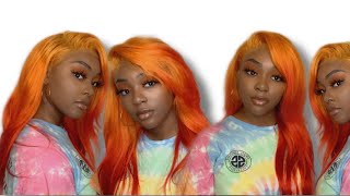 Sunset Orange ☀️ Hair Color Wig Ft Fabeauty Hair