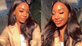 Thats Not A Silk Press?  Versatile 2-In-1 Clean Hairline Crystal Lace Wig |No Work Needed|Geniuswigs