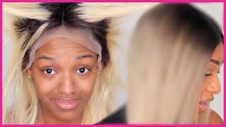 How To: Fix Bad Roots On Wig| Aliexpress Played Me | Ombre Ash Blonde Wig | Brown Roots