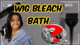 Wig Bleach Bath Method| Jet Black To Auburn