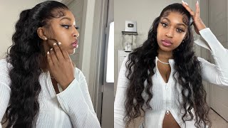 Beginner Friendly Half Up/Down Frontal Install| Perfect Spring Hairstyle Ft Julia Hair