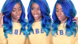 Beautiful Blue Water Color Featuring Brooklyn Hair