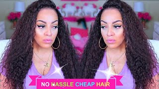 Wet & Wavy Hair Under 5 Min No Hassle  Lace Front Wig Install Feat Dolago