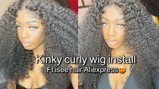 Kinky Curly Wig Install Ft Isee Hair