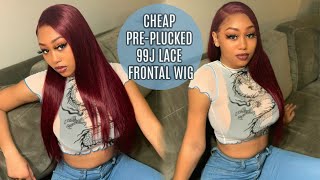 The Best Pre-Colored 99J Wig Install Tutorial + Honest Review! Ft. Supernova Hair