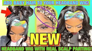 Must See! *New Headband Wig With Scalp!! Easy Method For Faking Baby Hairs! Protect Your Edges
