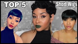 Top 5 Affordable Short Pixie Wigs|  Under $15