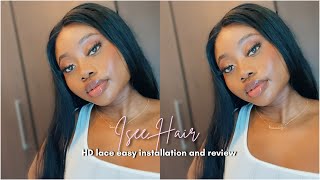Quick And Easy Hd Lace Wig Installation Ft Isee Hair
