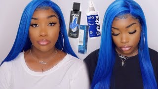How To | Super Easy Water Color Poppin Blue Hair Tutorial | Westkiss Hair