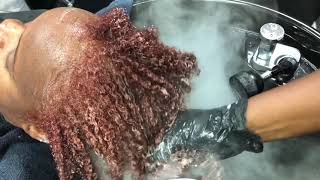 How To Color Grown Out Black Roots & Brown Ends | Natural Hair Transformation | Belanne Creates