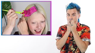 Hairdresser Reacts To People Dying Their Hair Neon