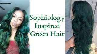 Sophiology Inspired Green Hair Ft. The Water Bleach Method| Ravishing Raven